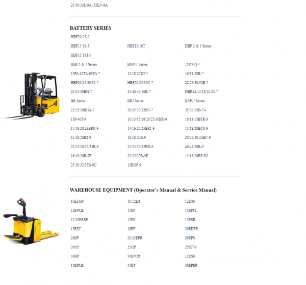 Hyundai Forklift Trucks Operator Manual Updated 09.2021 Offline DVD 4