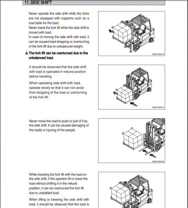 Hyundai Forklift Trucks Operator Manual Updated 09.2021 Offline DVD 8