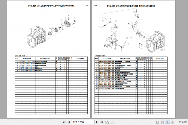 Iseki Front Mower SF370 SF310 Parts Manual 3