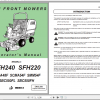 Iseki Front Mowers SFH240 SFH220 Operator Manual 1
