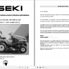 Iseki Lawn Tractor SGR17 SGR19 SGR22 Operator Manual 2