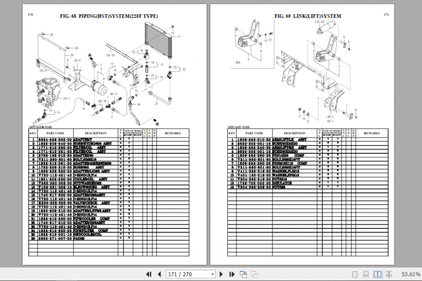Iseki Riding Mower SF235 SF237 Parts Manual 3