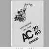 Iseki Tillers AC20 AC40 Parts Manual 1