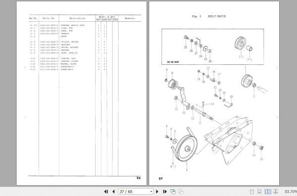 Iseki Tillers AC20 AC40 Parts Manual 2