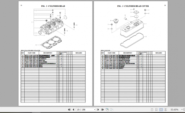 Iseki Tractor TLE3400 Parts Manual 1834 097 110 0A 2