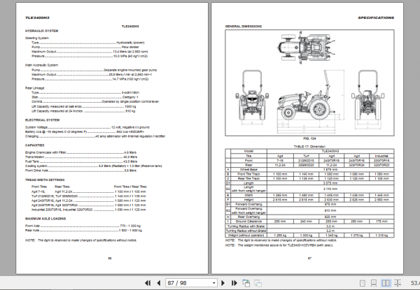 Iseki Tractor TLE3400H3 Operator Manual 2