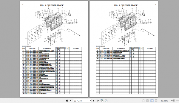 Iseki Tractor TLE4490 Parts Manual 18330971000A 2