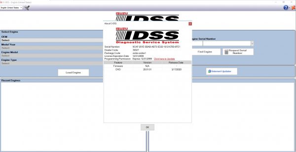 Isuzu E IDSS Diagnostic Service System 03.2021 Release Full Diagnostic Software DVD 5