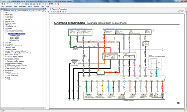 Isuzu UCS UCR 2021 Thailand Workshop Manuals Color Wiring Diagrams 4 7