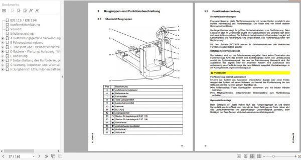 Jungheinrich Electric Pallet Truck EJE 112i EJE 114i Operating Instructions 03 2020 DE 51540809 2