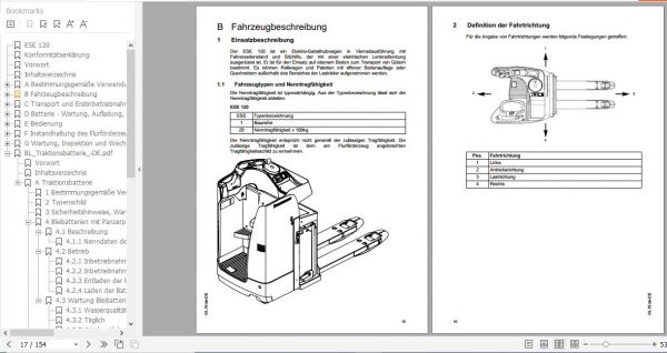 Jungheinrich Electric Pallet Truck ESE 120 Operating Instructions 04 2019 DE 51619492 2