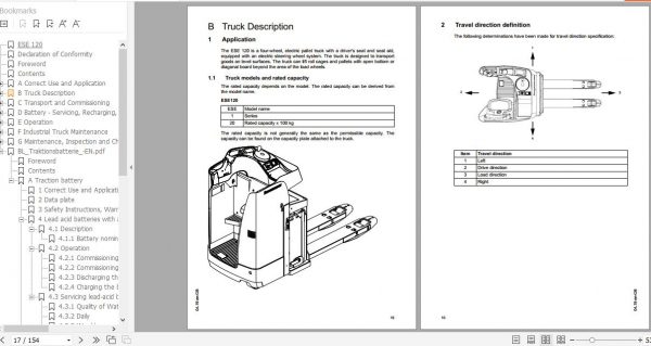 Jungheinrich Electric Pallet Truck ESE 120 Operating Instructions 04 2019 EN 51619493 2