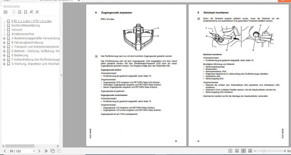 Jungheinrich Electric Pallet Truck PTE 1.1 1.5 Li Ion Operating Instructions 03 2021 DE 51780447 2