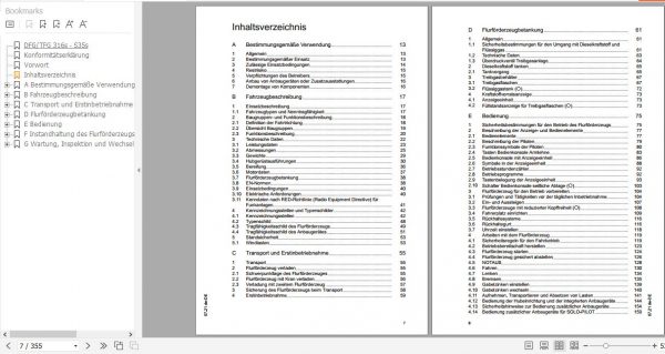 Jungheinrich Forklift DFG TFG 316s 435s Operating Instructions 07 2021 DE 51676992 2