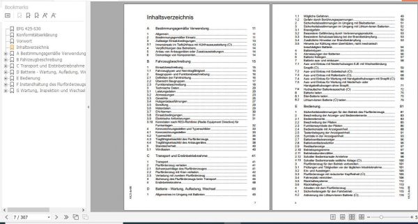 Jungheinrich Forklift EFG 425 S30 Operating Instructions 05 2021 DE 51696195 2
