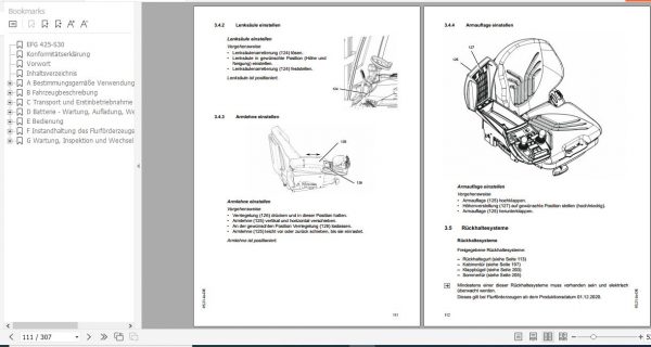 Jungheinrich Forklift EFG 425 S30 Operating Instructions 05 2021 DE 51696195 3