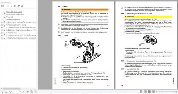Jungheinrich Pallet Stacker ERC 214 216i zi bi Operating Instructions 02 2021 DE 51744408 3