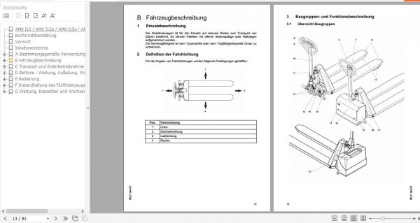 Jungheinrich Pallet Truck AMX I15 AMX I15ep Operating Instructions 06 2021 DE 51375174 2