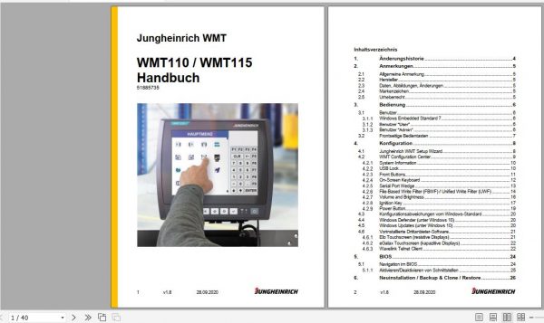 Jungheinrich Truck Terminal WMT110 WMT115 Operating Instructions 09 2020 DE 51885735 1