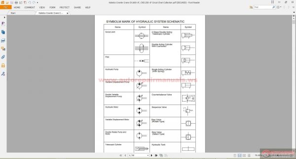 Kobelco Crawler Crane CK1600 1F CKE1350 1F Circuit Chart Collection