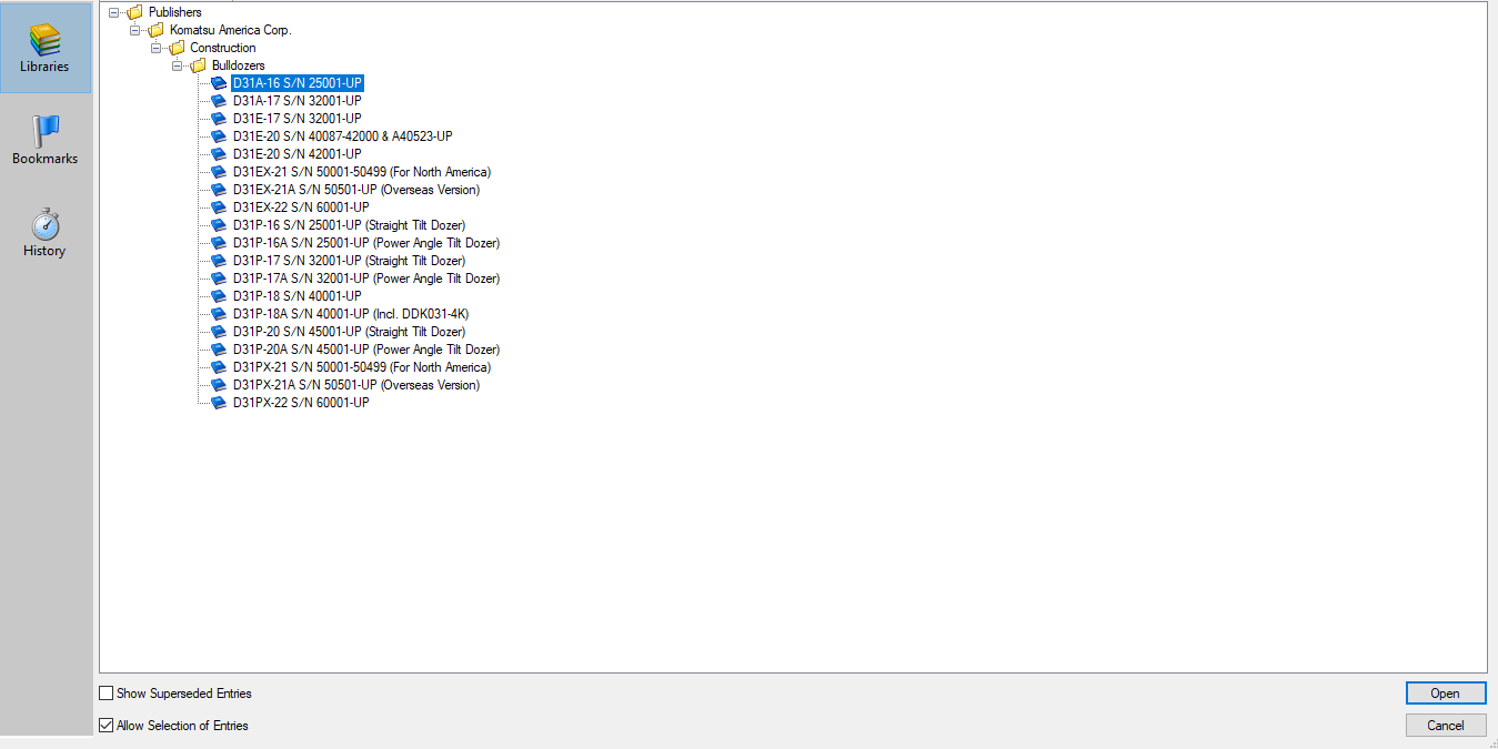 Komatsu Bulldozer D31 Spare Parts Catalog 1