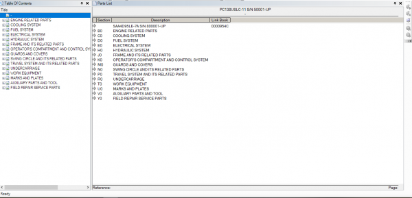 Komatsu Crawler Excavators PC138USLC 11 Spare Parts Catalog 2