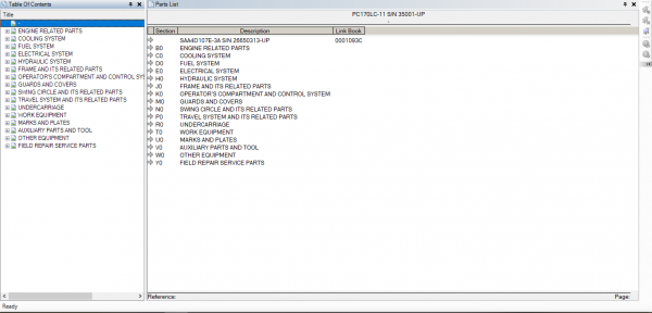 Komatsu Crawler Excavators PC170LC 11 Spare Parts Catalog 2