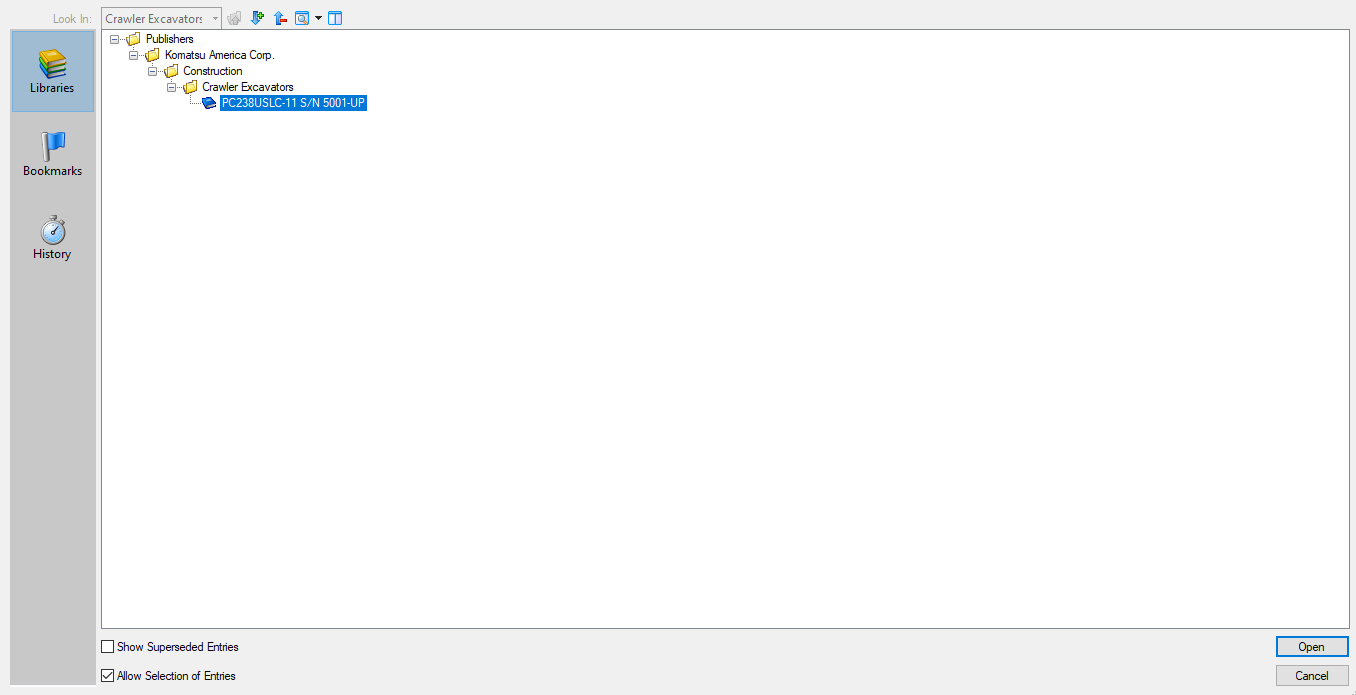 Komatsu Crawler Excavators PC238USLC 11 Spare Parts Catalog 1