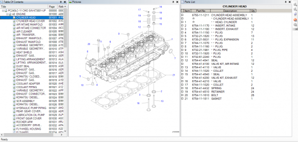 Komatsu Crawler Excavators PC240LC 11 Spare Parts Catalog 3