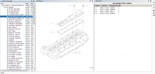 Komatsu Crawler Excavators PC290LC 11 PC290LCi 11 PC290LL 11 Spare Parts Catalog 3