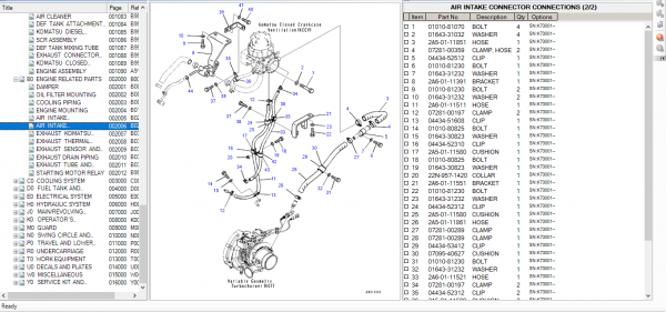 Komatsu Crawler Excavators PC290LC 11 PC290LCi 11 PC290LL 11 Spare Parts Catalog 5