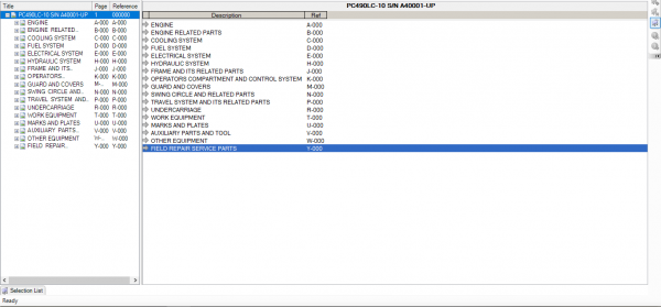 Komatsu Crawler Excavators PC490LC 11 PC490LCi 11 Spare Parts Catalog 2