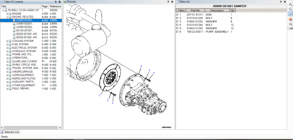 Komatsu Crawler Excavators PC490LC 11 PC490LCi 11 Spare Parts Catalog 3