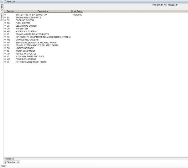 Komatsu Mining Excavator PC2000 11 Spare Parts Catalog 2