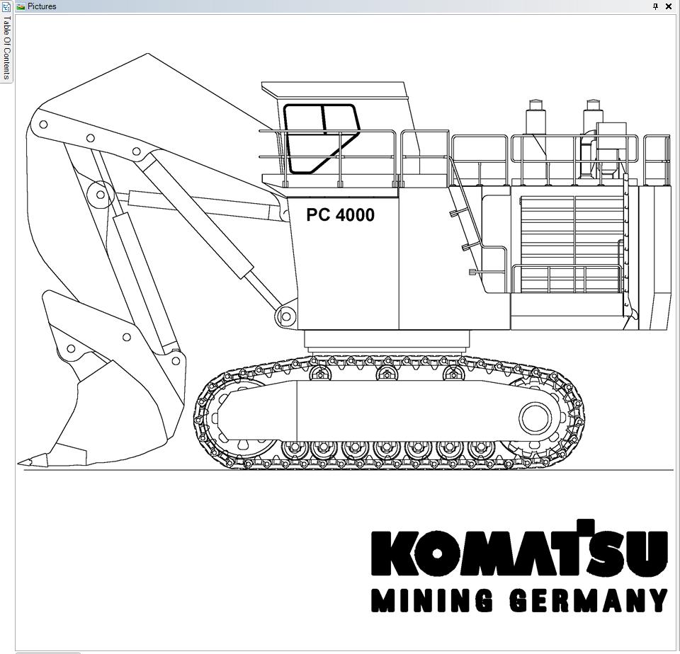 Komatsu Mining Excavator PC4000 11 Spare Parts Catalog 2