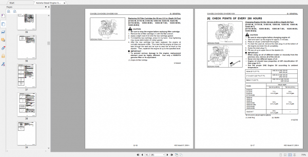 Kubota Diesel Engine 03 M E3B 03 M DI E3B 03 M E3BG Series Workshop Manual 2