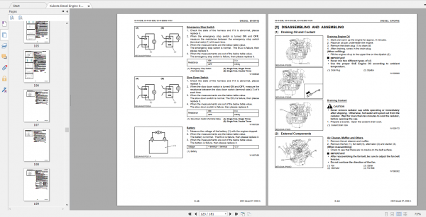 Kubota Diesel Engine 03 M E3B 03 M DI E3B 03 M E3BG Series Workshop Manual 3