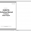 Kubota Diesel Engine 05 Series Workshop Manual 1