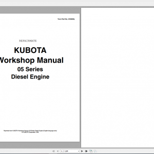 Kubota Diesel Engine 05 Series Workshop Manual 1