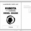Kubota Diesel Engine Dl 105 BG2 SAE 1 2 Part Manual 1
