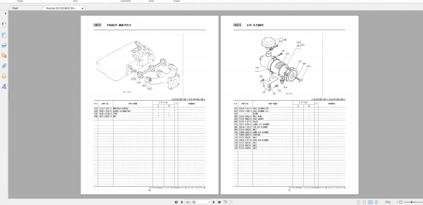 Kubota Diesel Engine Dl 105 BG2 SAE 1 2 Part Manual 3