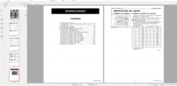 Kubota Diesel Engine V3300 E2B V3300 T E2B Workshop Manual 2