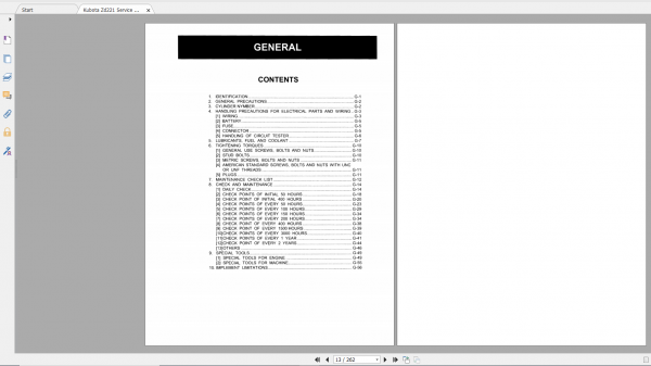 Kubota Front Mower ZD221 Service Repair Manual 2