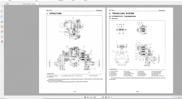 Kubota Front Mower ZD221 Service Repair Manual 3
