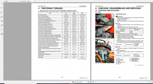 Kubota Tractor B2301 B2601 Workshop Manual 3