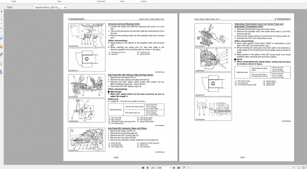 Kubota Tractor B2410 B2710 B2910 Workshop Manual 3