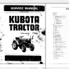 Kubota Tractor B6000 Tractor Service Operators Manual 3