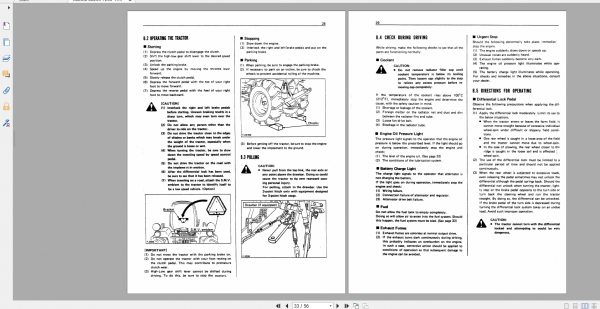 Kubota Tractor B6200 7200 Tractor Operators Manual 3