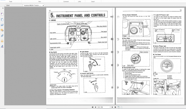 Kubota Tractor B8200 Operators Manual 3