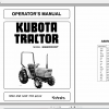 Kubota Tractor B9200 Operators Manual 1